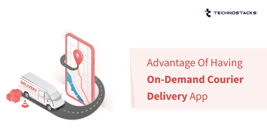 On demand courier delivery app