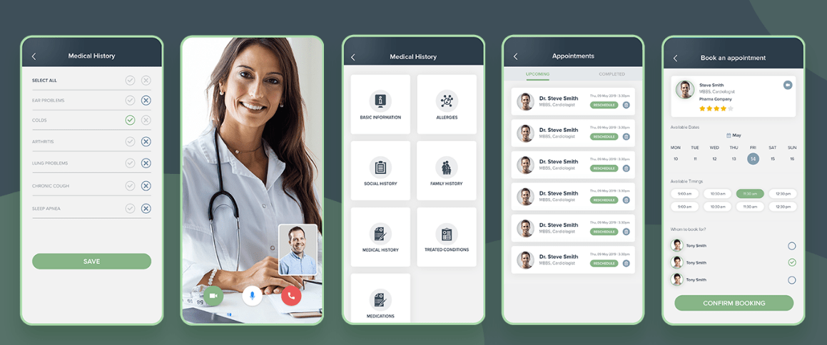 telemedician app for doctor-patient communication