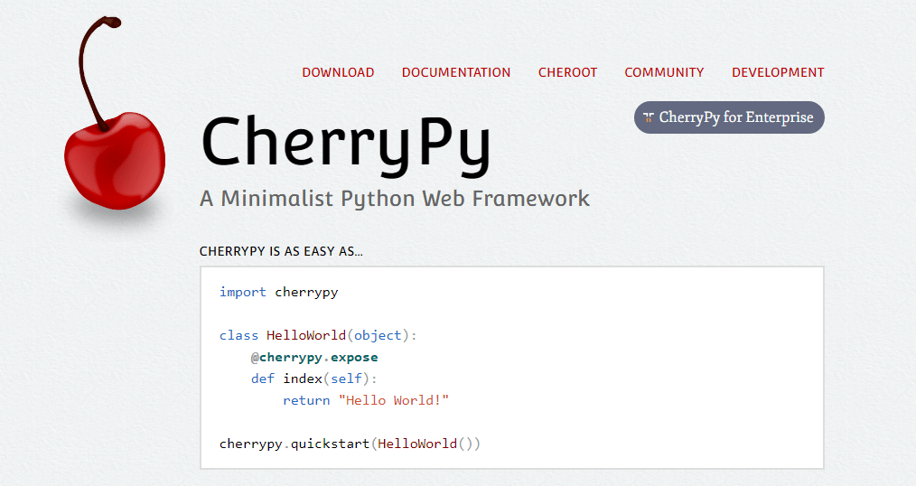 CherryPy framework