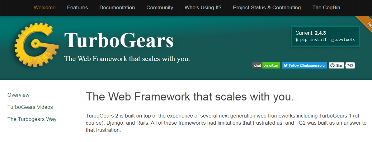 TurboGears framework