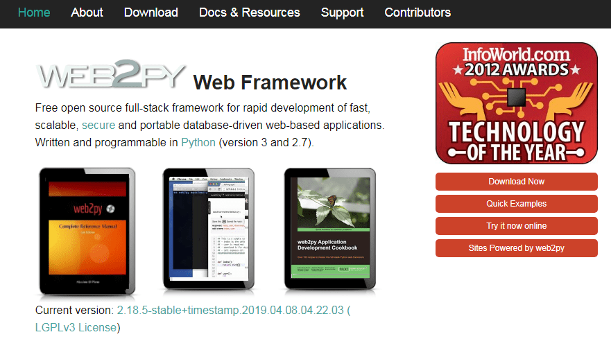 Web2Py framework