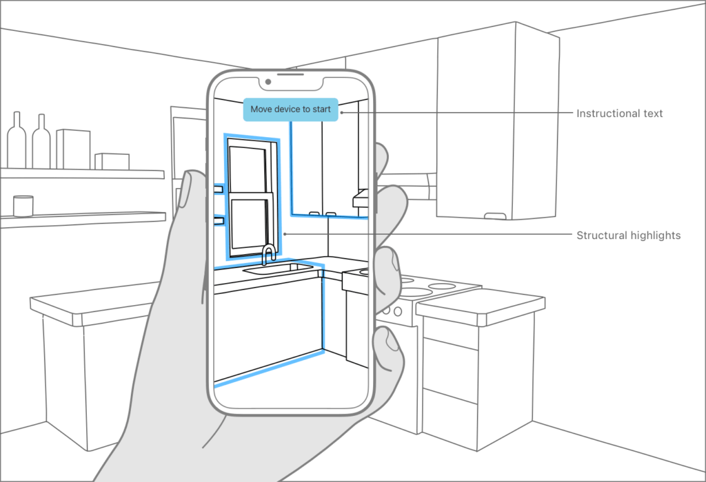 3D Floor Plan of an Interior Room Using RoomPlan