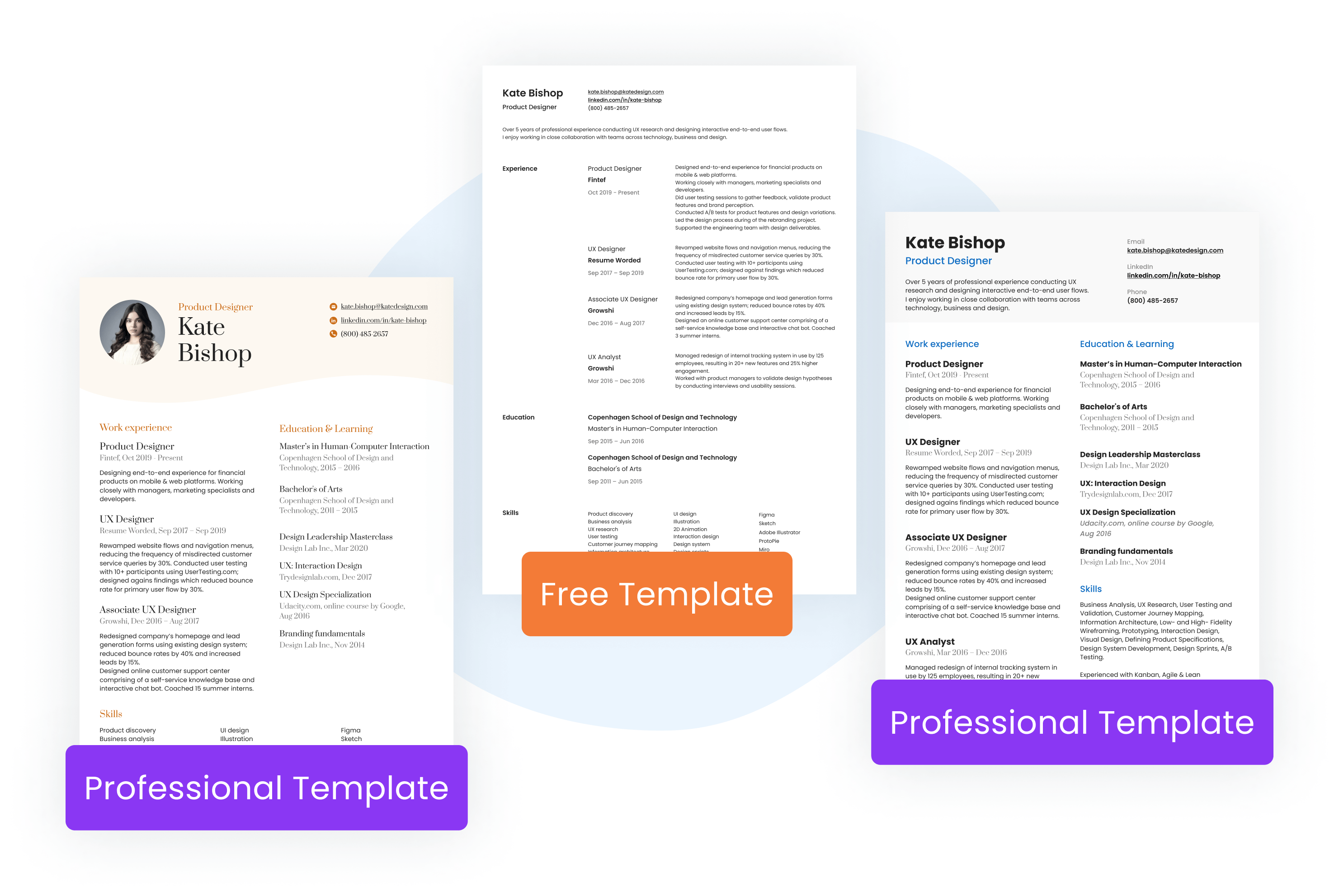 Resume builder web application